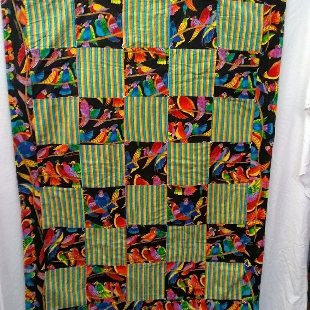 Laurel Burch Quilt baby lap throw